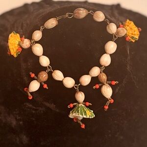 Charity Listing Antique Articulated Handmade Tramp Folk Art Bracelet